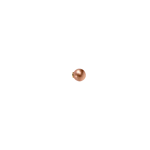 Lock Pearl Round, 8 mm (Amber/Gold Colour)